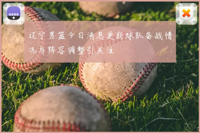 辽宁男篮今日消息更新球队备战情况与阵容调整引关注