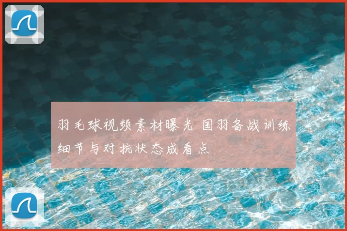 羽毛球视频素材曝光 国羽备战训练细节与对抗状态成看点